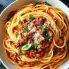 105a. pasta bolognese